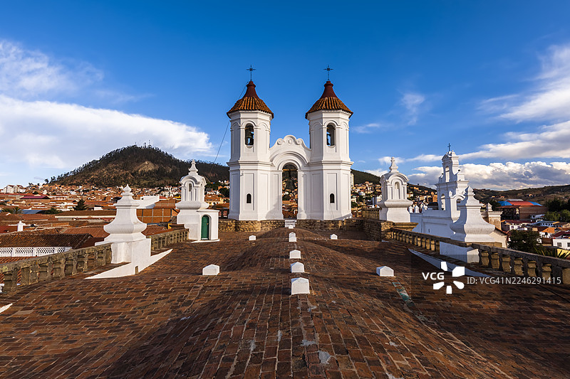 玻利维亚苏克雷圣费利佩内里教堂景观图片素材