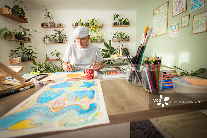 富有创意的退休爱好图片素材