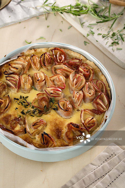 火腿苹果馅饼图片素材