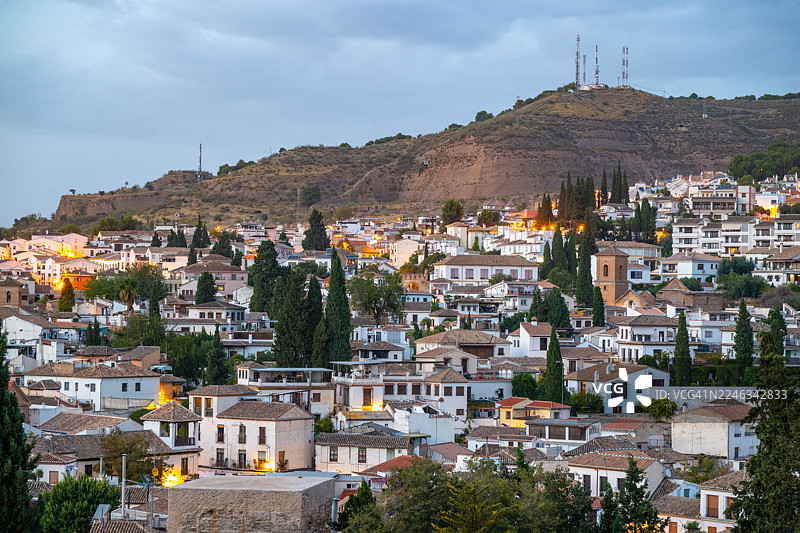 西班牙格拉纳达的阿尔拜辛区图片素材
