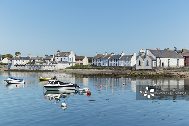 苏格兰邓弗里斯和加洛韦的威特霍恩湾港图片素材