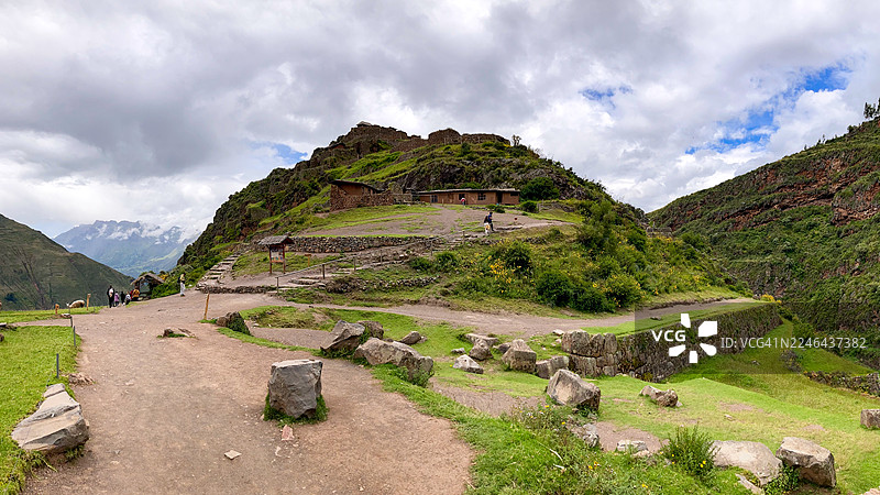 皮萨克是库斯科印加圣谷最重要的和访问量最大的考古遗址之一，位于秘鲁。图片素材