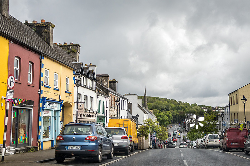 韦斯特波特镇的主街图片素材
