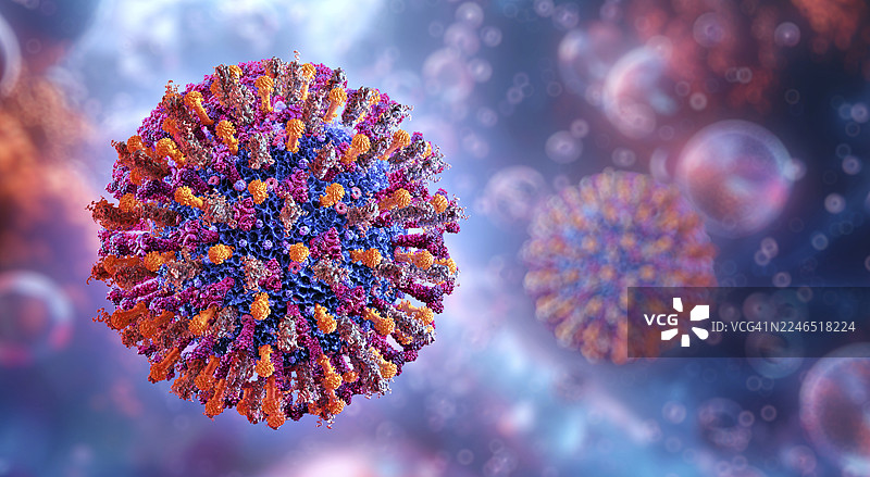 冠状病毒，插画图片素材
