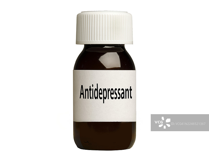 抗抑郁药物，概念性合成图像图片素材