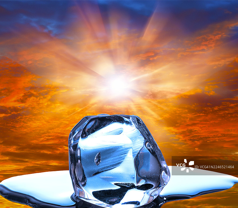 全球变暖，概念插画图片素材