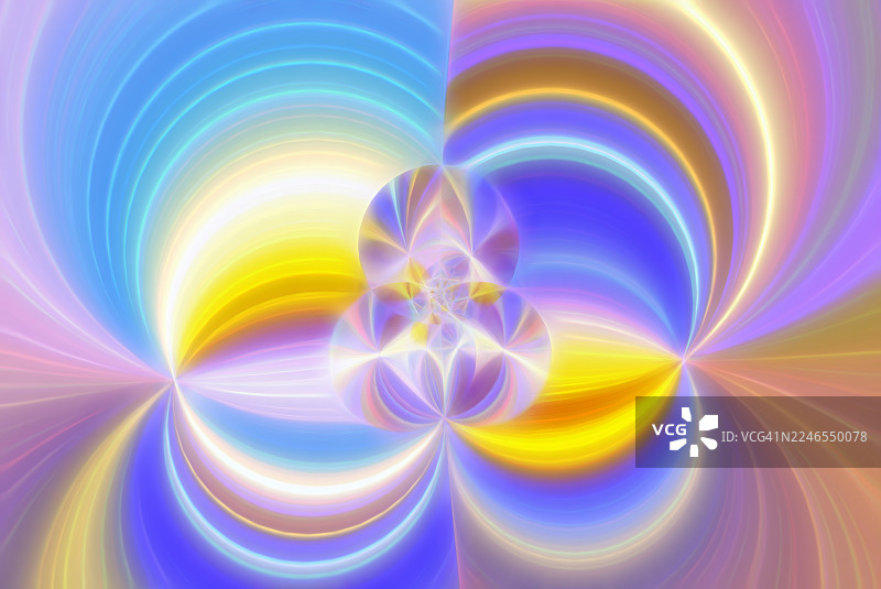 交织的多彩柔软圆形和椭圆形形状的抽象背景。图片素材