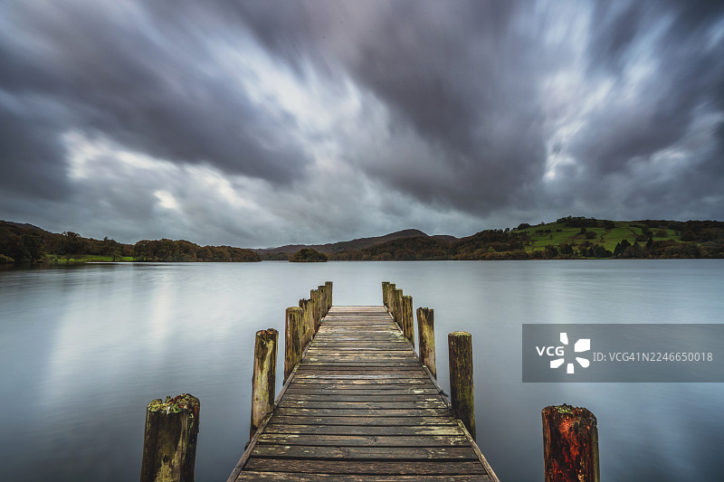 康尼斯顿湖码头图片素材