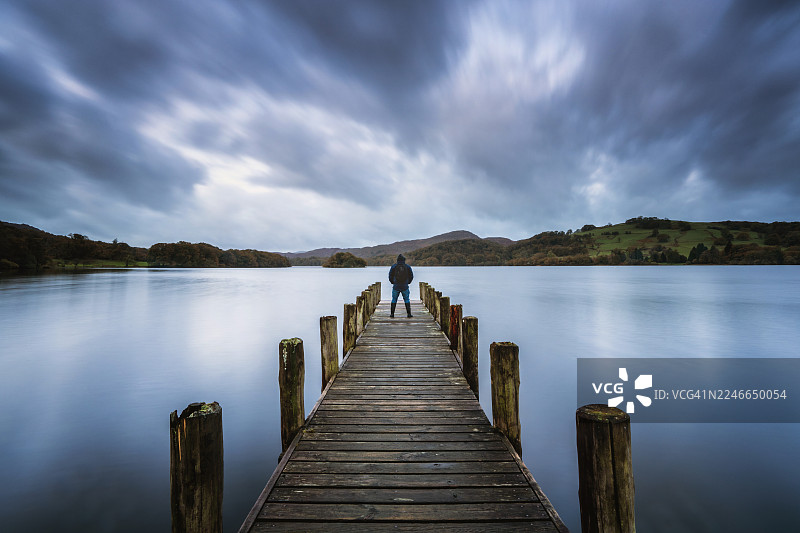 康尼斯顿湖码头图片素材