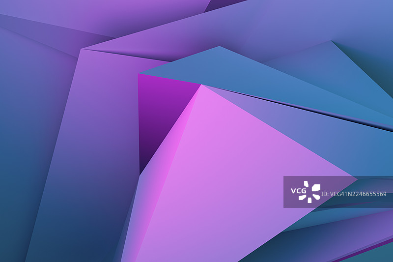 紫粉蓝渐变色几何图形的充满活力的抽象背景图片素材