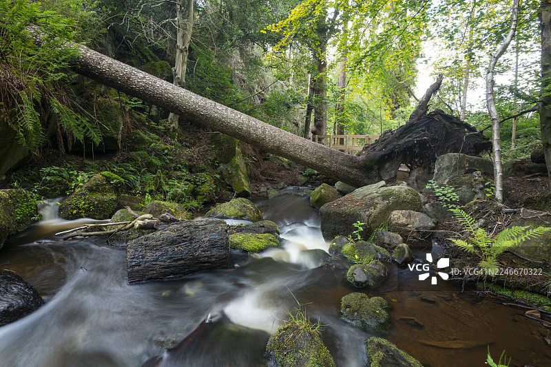英国谢菲尔德里弗林谷的怀明溪图片素材