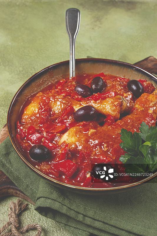 罗马式烤鸡，家常风味，无人物图片素材