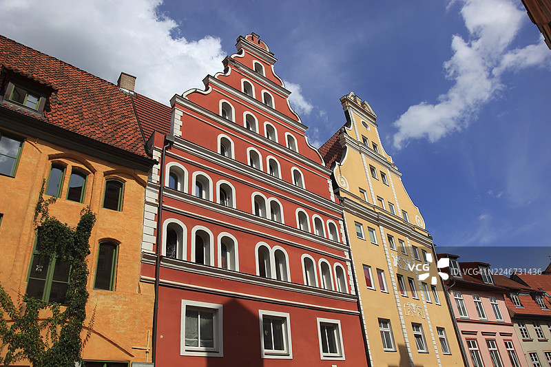 德国梅克伦堡-前波美拉尼亚州福尔波默恩-吕根县的施特拉尔松老城图片素材