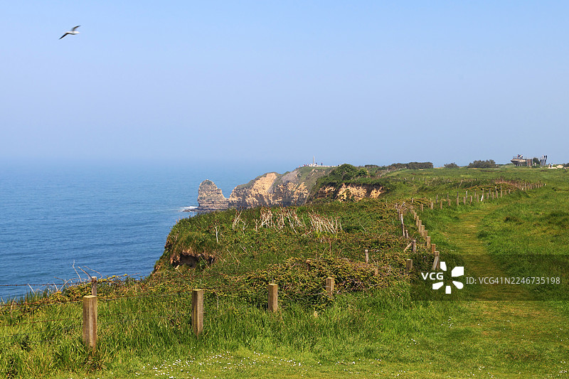 诺曼底登陆二战法国地标：霍克角图片素材