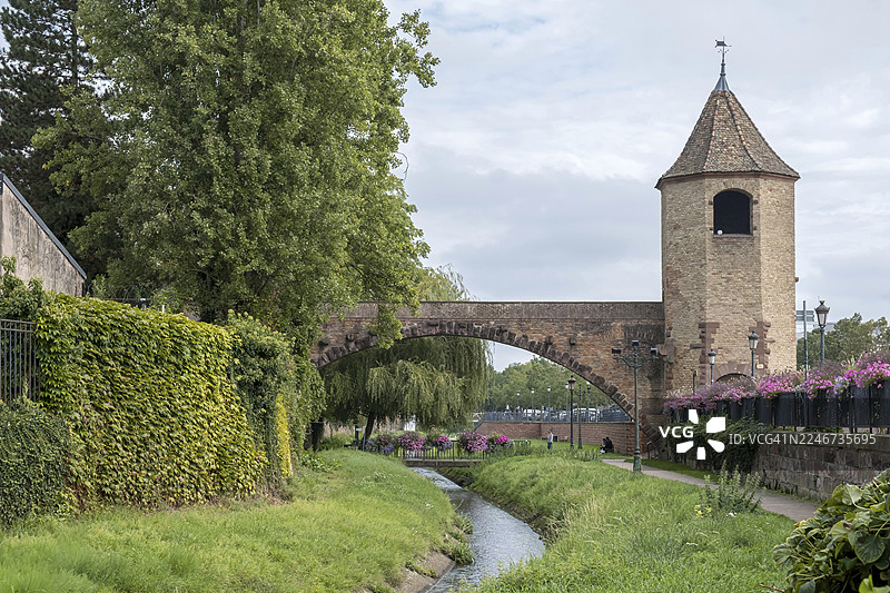 渔夫塔，菲舍托尔，哈格瑙，哈格瑙，下莱茵省，阿尔萨斯，法国图片素材