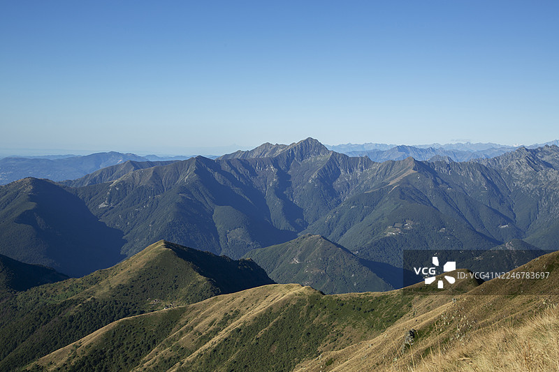 意大利。马焦雷湖周边阿尔卑斯山。图片素材