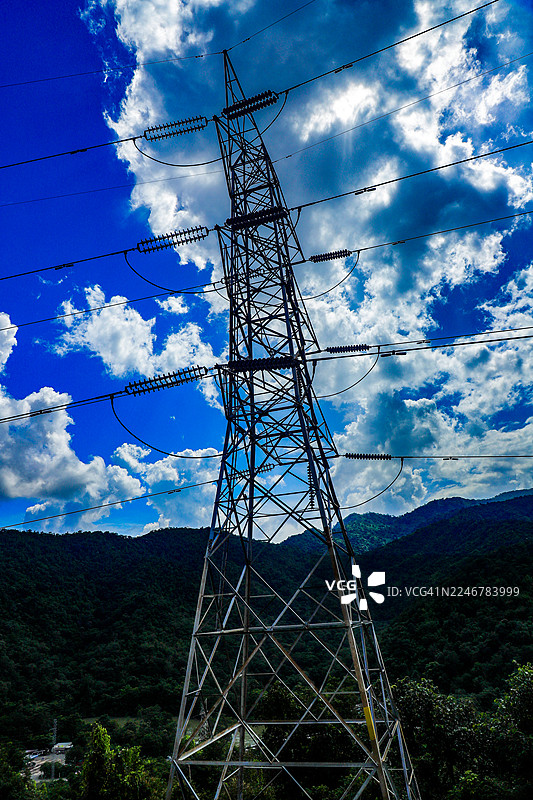 高压电线杆图片素材
