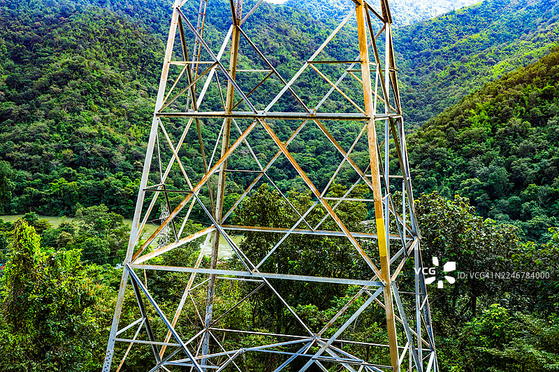 高压电线杆图片素材