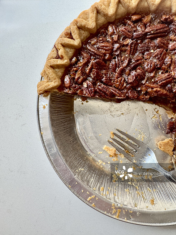 山核桃派平面图，留有空白文字区域图片素材