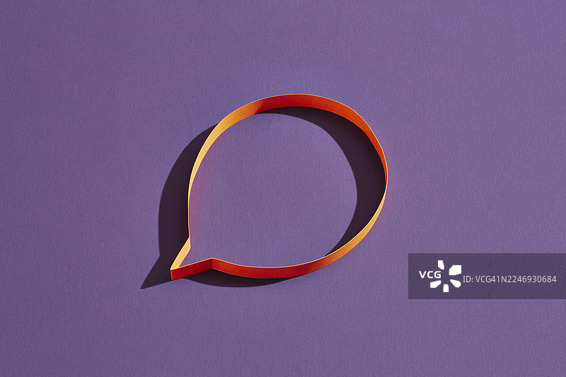 纸质对话气泡图片素材