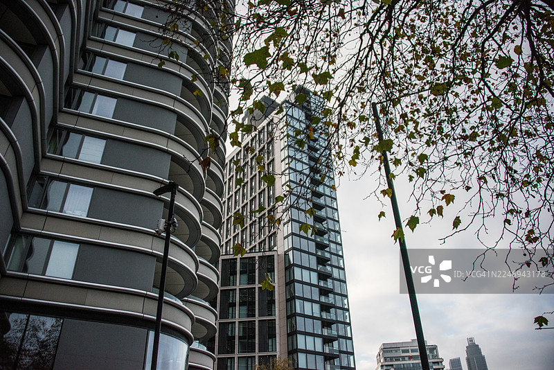 伦敦兰贝斯区的康尼彻和阿尔伯特码头22-29号图片素材