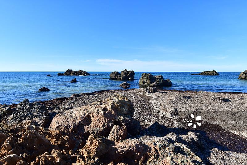 非洲最北端的海滨岩石图片素材