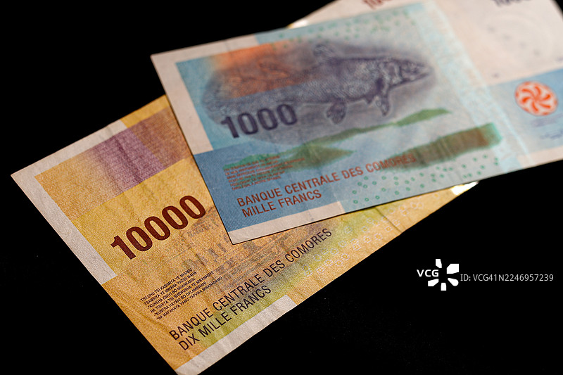 科摩罗货币；科摩罗纸币图片素材