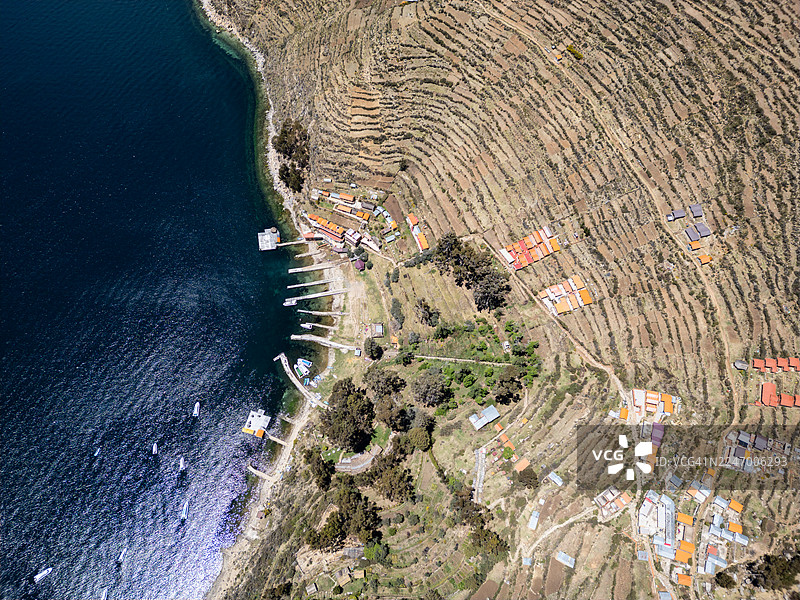 玻利维亚太阳岛的尤玛尼港图片素材