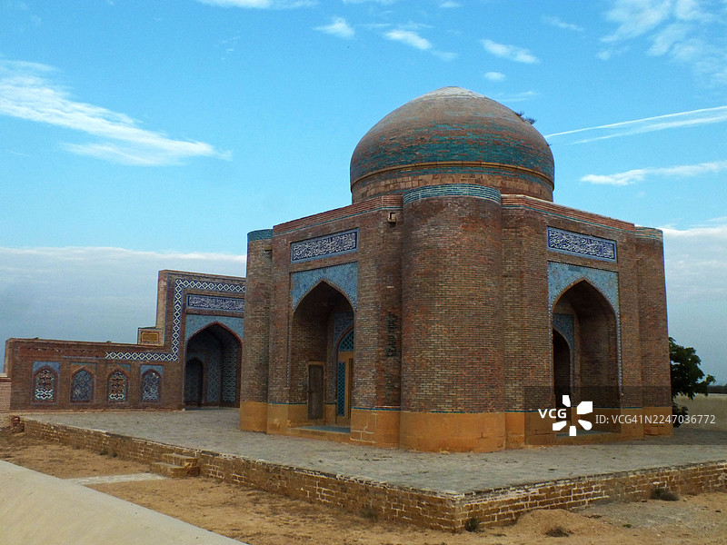 马卡里陵墓和墓葬的建筑细节及全景图片素材