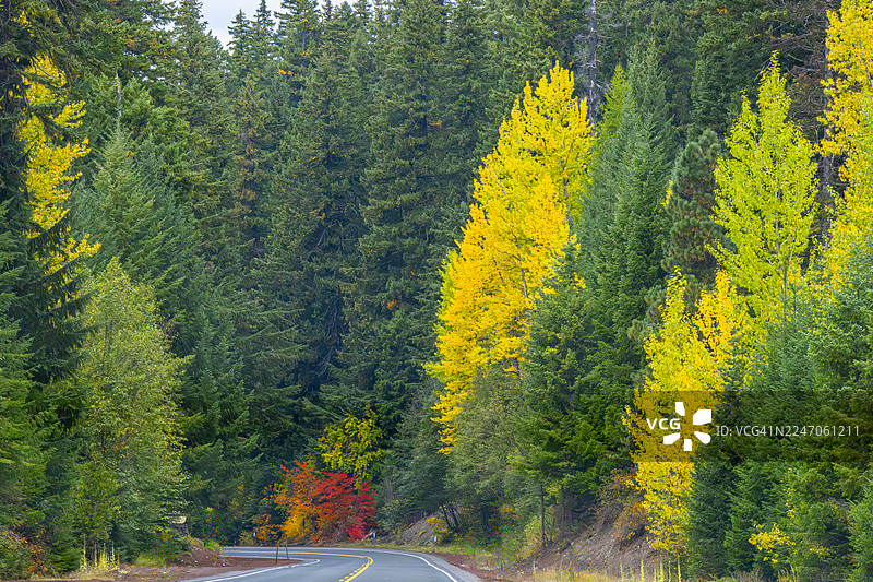 秋季公路旅行 俄勒冈州35号公路图片素材