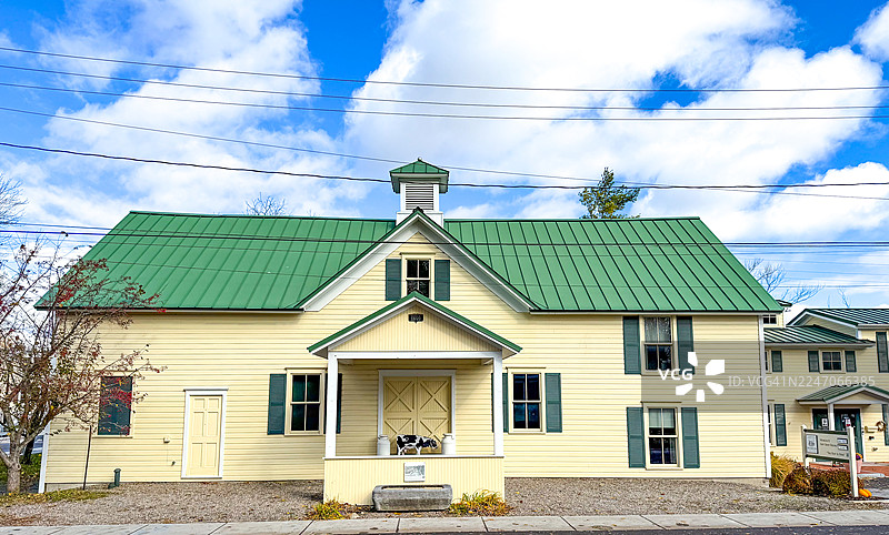 斯卡尼阿特勒斯乳品厂历史协会和博物馆，斯卡尼阿特勒斯，纽约州图片素材