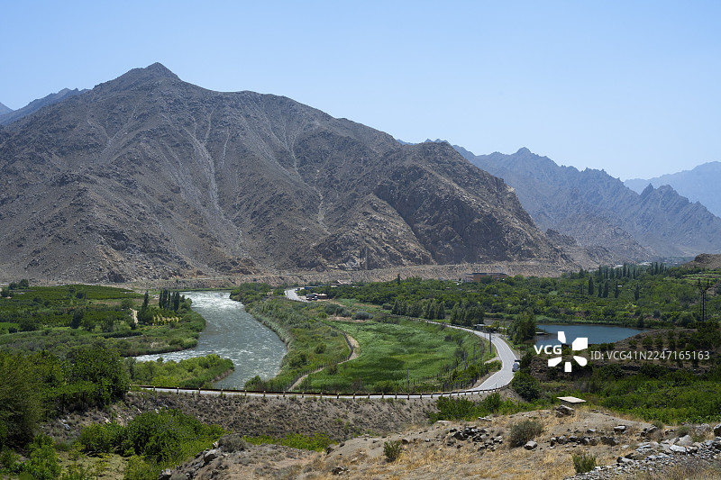 伊朗风光，阿拉斯河，梅格里，锡尼克省，锡尼克，亚美尼亚图片素材