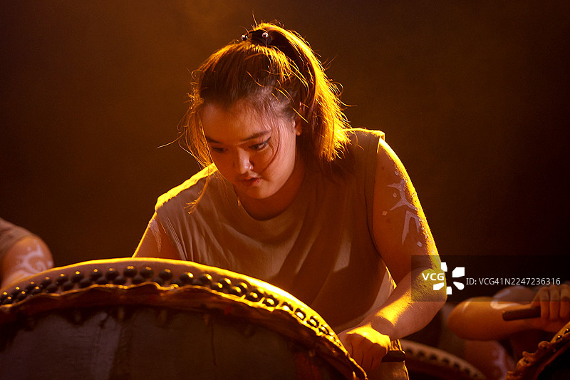 中国鼓表演图片素材