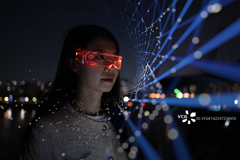 人工智能眼镜图片素材