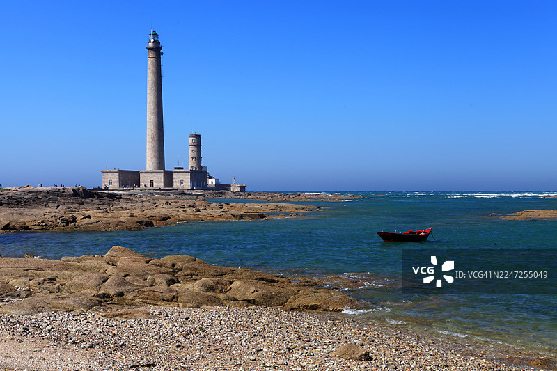 灯塔 盖特维尔灯塔（巴夫勒尔角灯塔）- 法国诺曼底图片素材