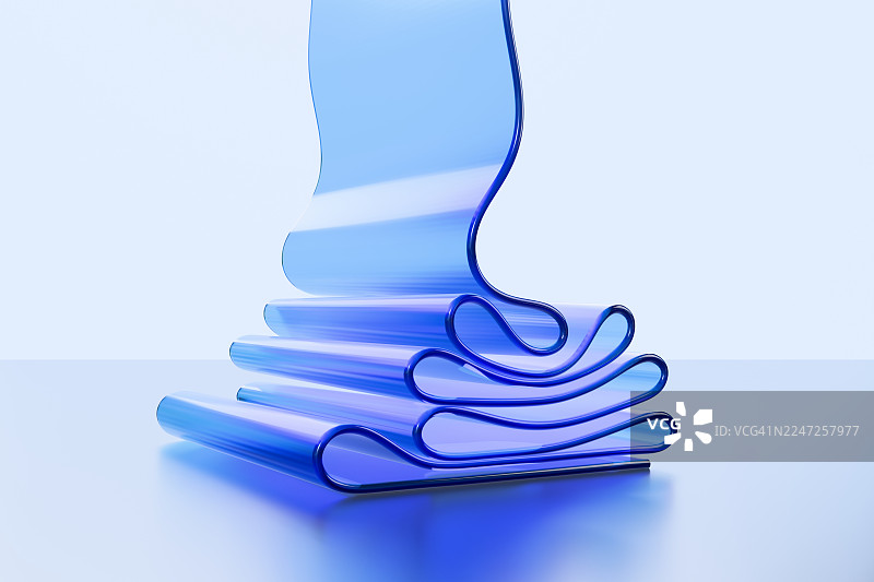 亚克力玻璃呈现出柔软材质的特性图片素材