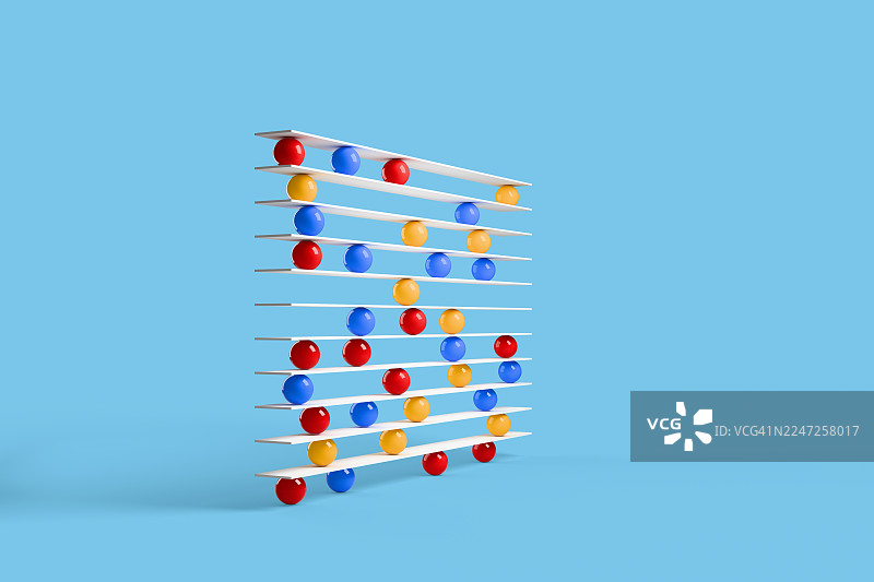 球体和棒的平衡图片素材