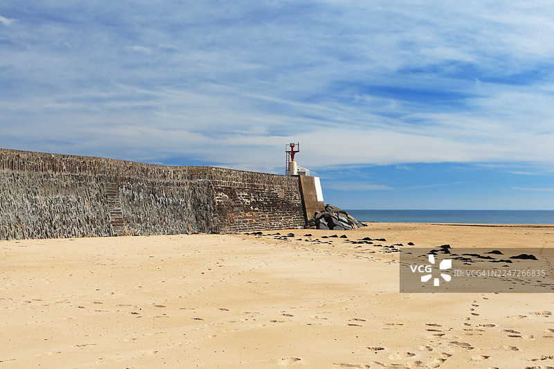 法国诺曼底的海滩图片素材