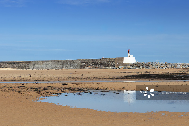 法国诺曼底的海滩图片素材