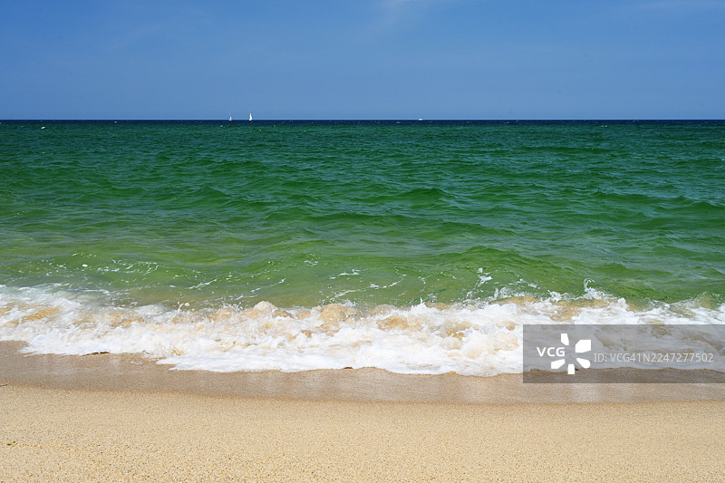 江原道江陵市南阳津海滩图片素材