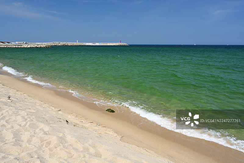 江原道江陵市南阳津海边图片素材
