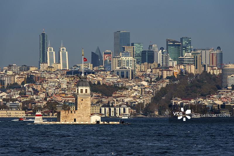 伊斯坦布尔博斯普鲁斯海峡的永恒凝视图片素材