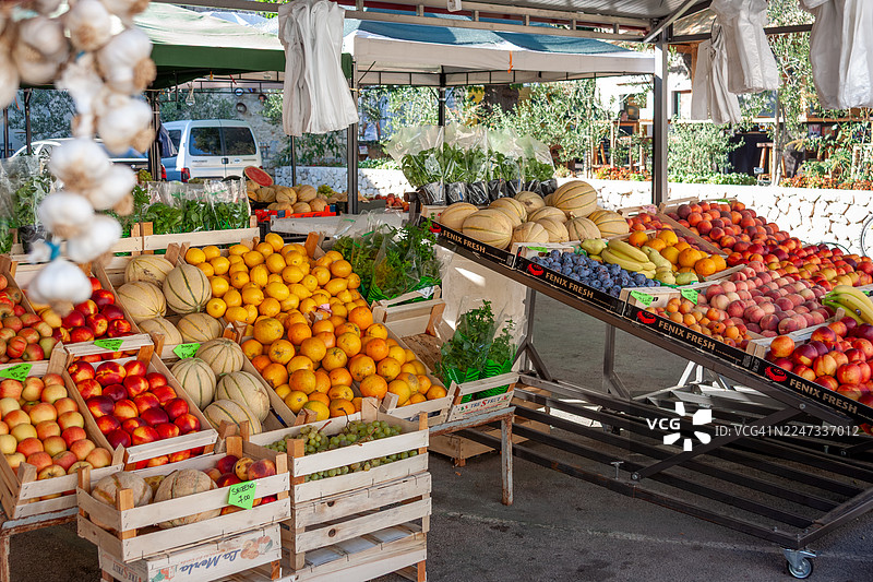 色彩缤纷的水果展示图片素材