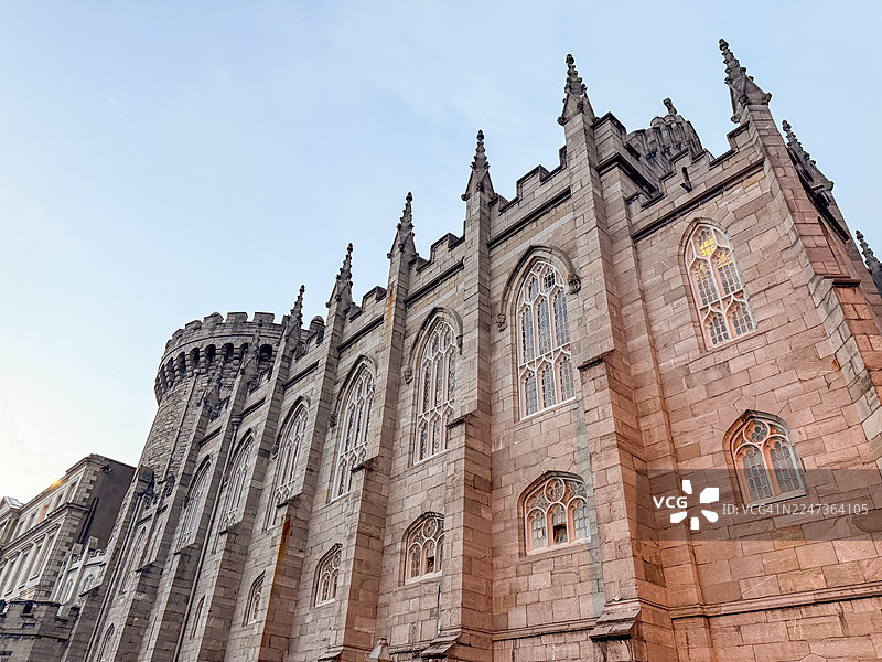 都柏林城堡的哥特复兴式皇家教堂图片素材