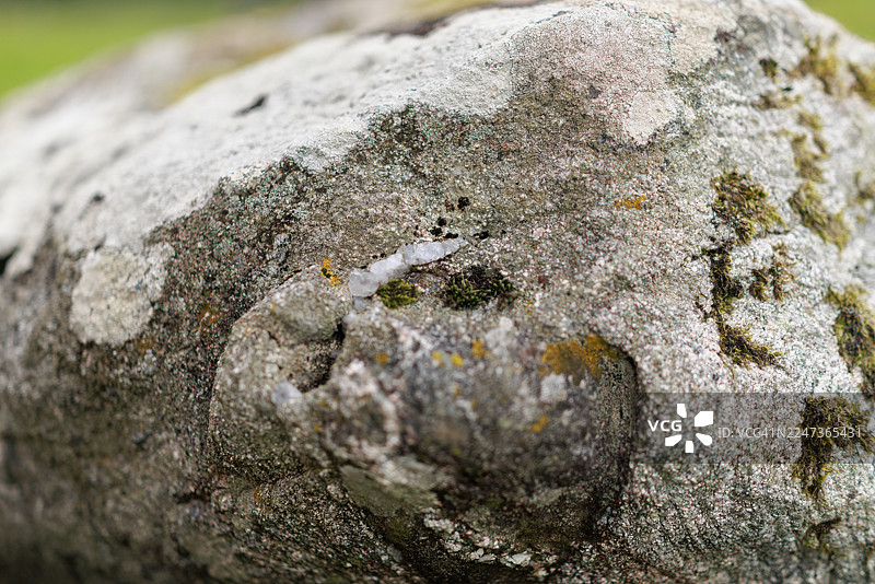 古代墓葬遗址中饱经风霜的巨石表面图片素材