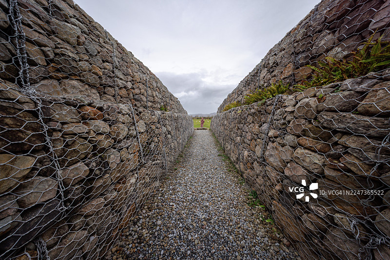 斯莱戈的石墙考古通道图片素材