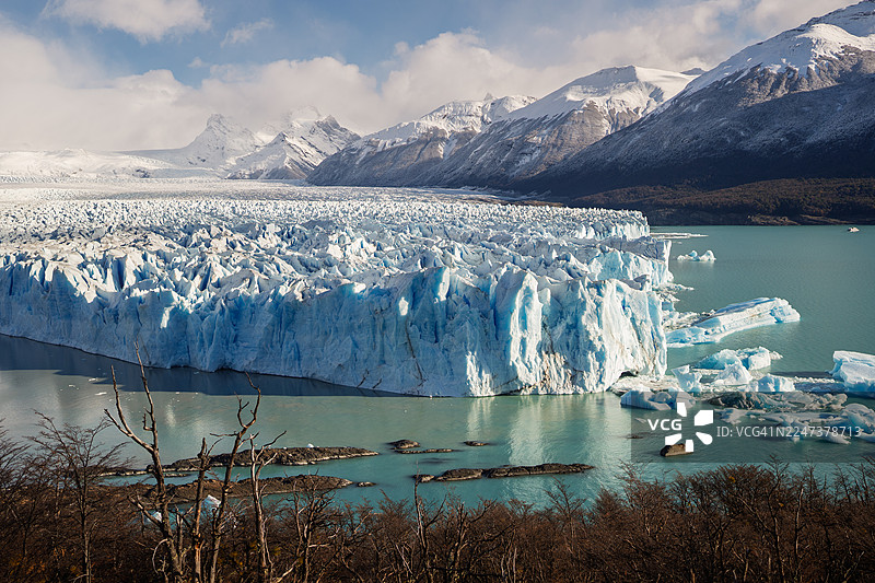 阿根廷巴塔哥尼亚的佩里托莫雷诺冰川图片素材