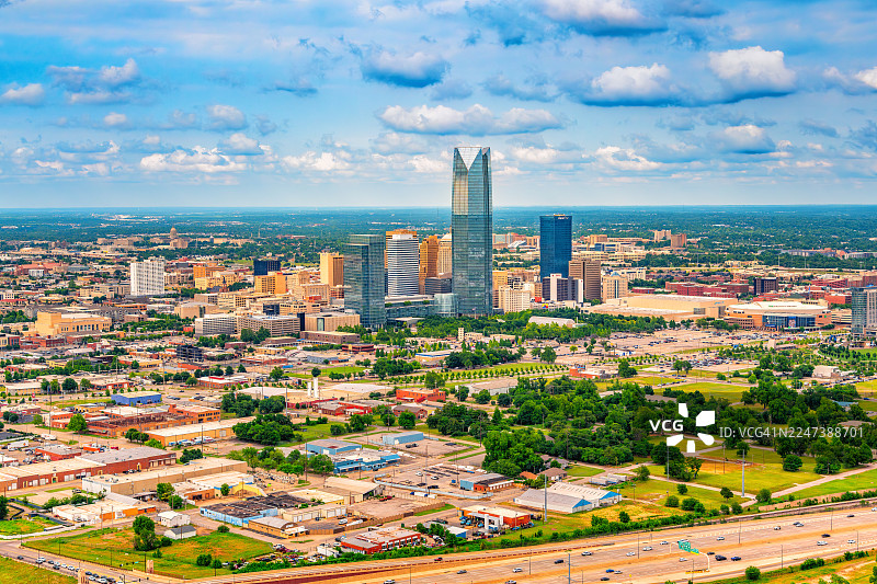 俄克拉荷马城天际线图片素材