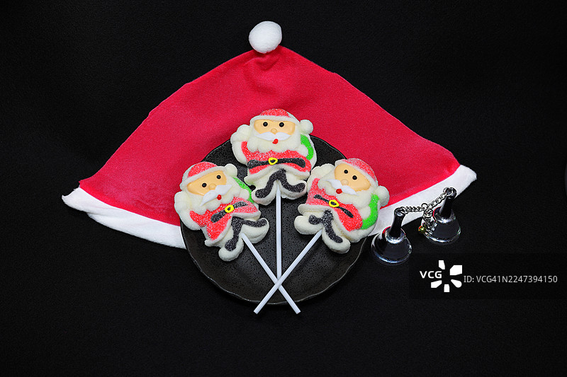 圣诞棉花糖棒棒糖图片素材