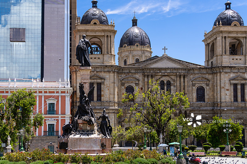 玻利维亚拉巴斯穆里略广场图片素材